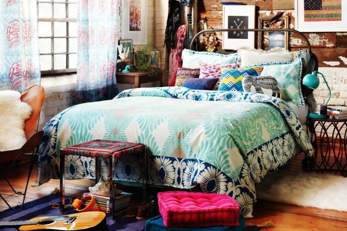 quarto estilo hippie 