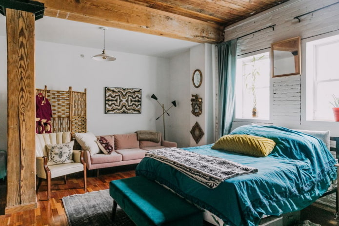 decoração de parede estilo boho
