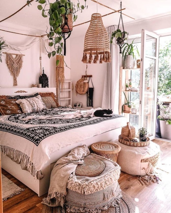 quarto rosa aconchegante
