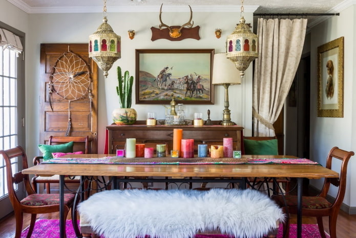 lâmpadas estilo boho