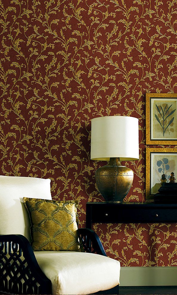 papel de parede com padrão dourado