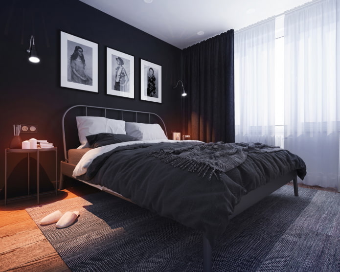 Design de quarto em uma Brezhnevka