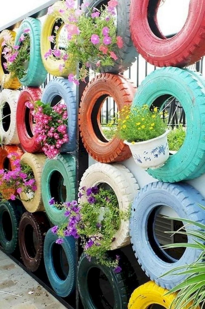 Cerca com flores