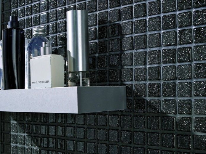 mosaico com glitter