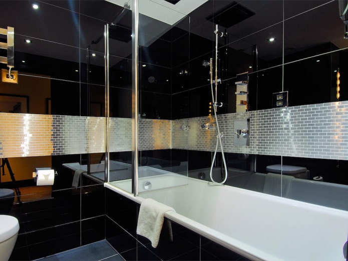 azulejos pretos com inserções