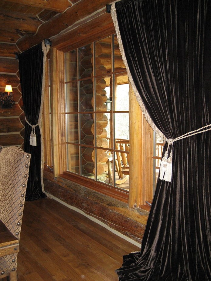 Cortinas de veludo