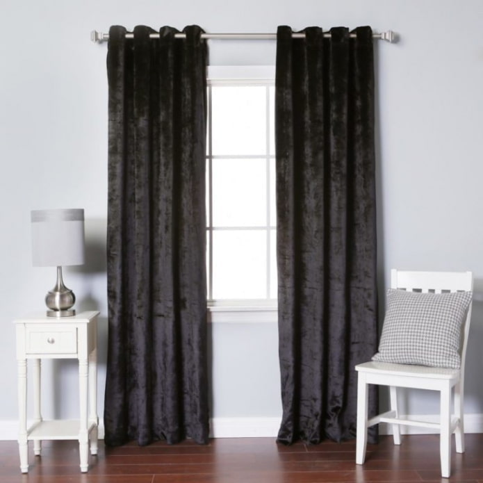 Cortinas de veludo