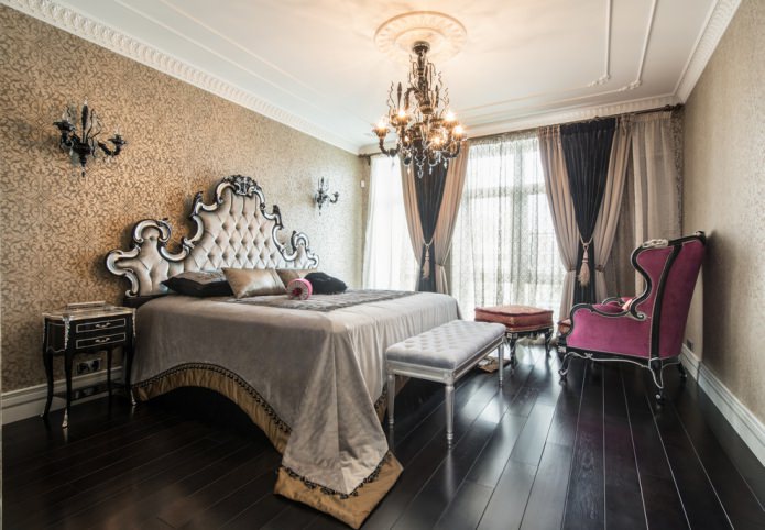 parquet preto no quarto