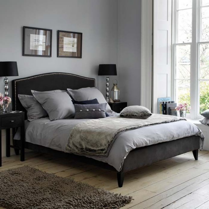 base de cama preta