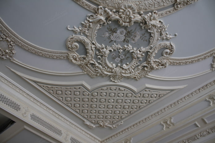 estuque no teto
