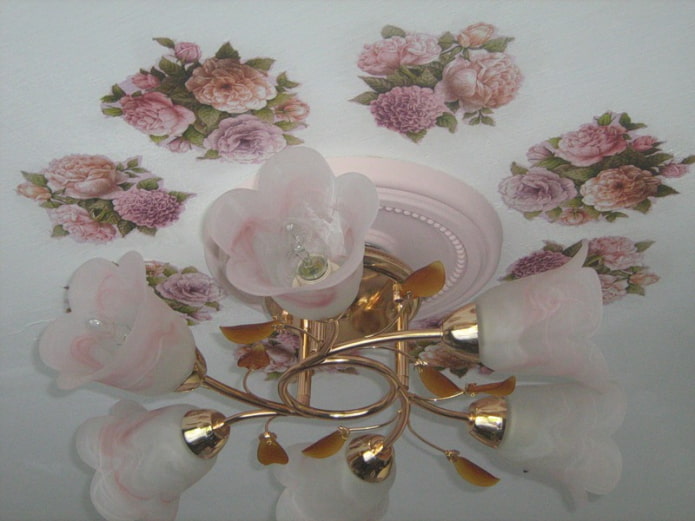 decoupage no teto