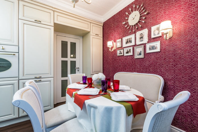 design de parede para sala de jantar