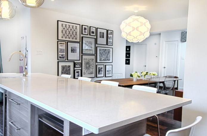 decoração de parede para cozinha em estilo moderno