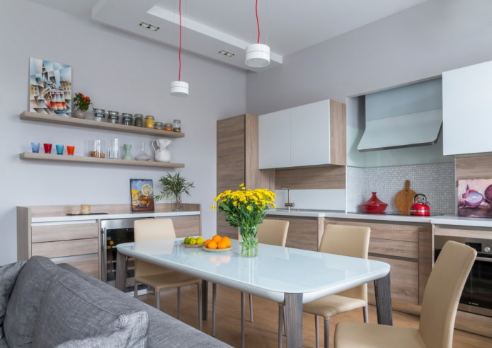 decoração de parede para cozinha em estilo moderno