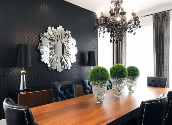 decoração de espelho no estilo art déco