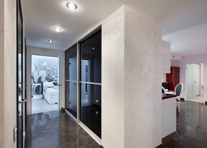 gesso no corredor em estilo minimalista