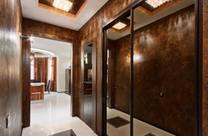 gesso no corredor