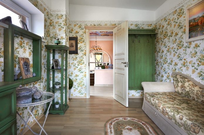 sala de estar no estilo provençal