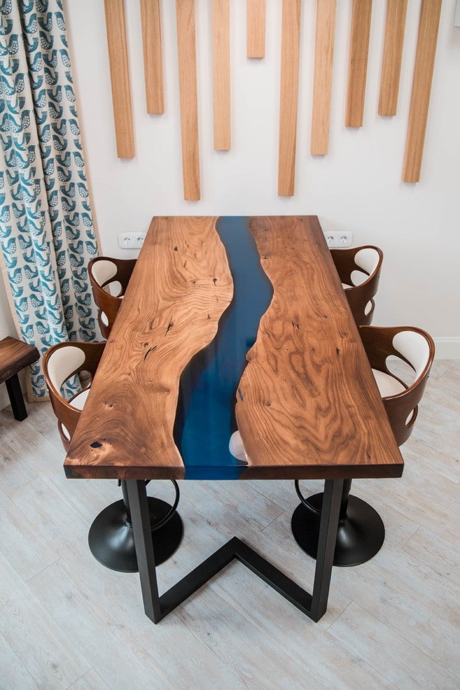 mesa de jantar rio no interior