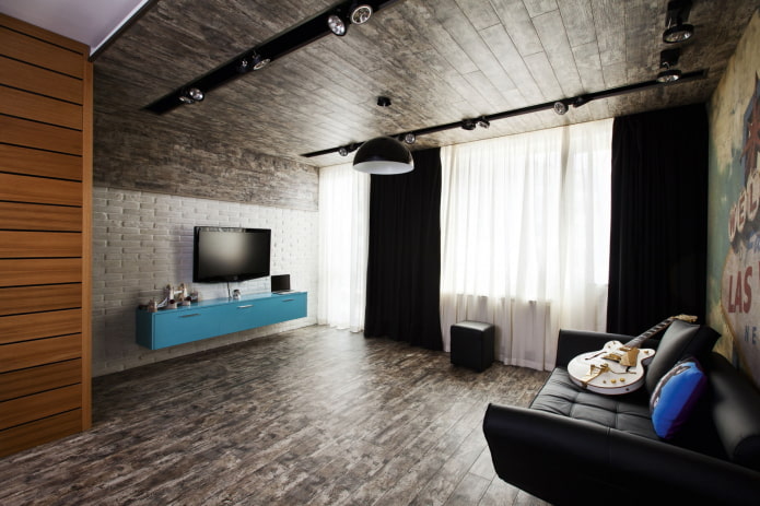 loft na sala de estar