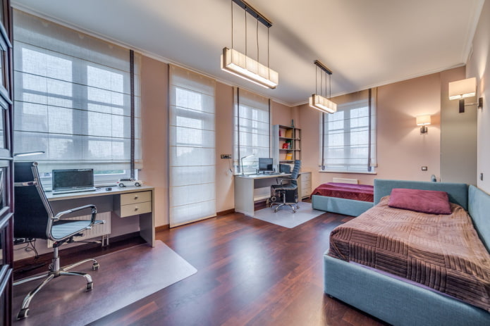 zoneamento de quarto infantil para dois meninos