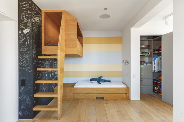 móveis para Um quarto infantil para dois meninos