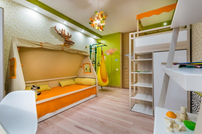 decoração de um quarto infantil para dois meninos
