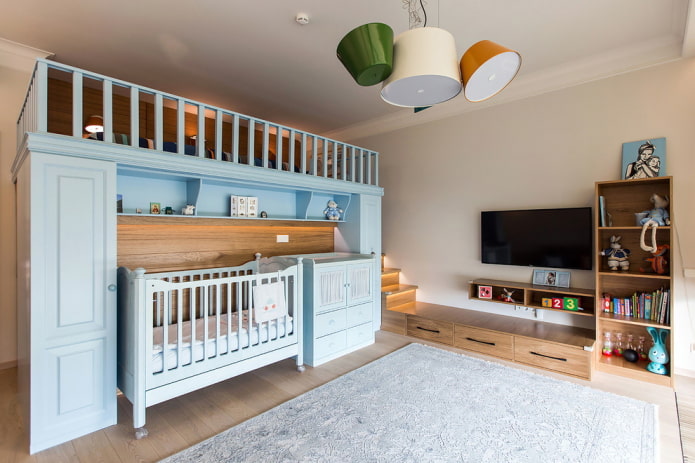 quarto infantil para dois meninos de idades diferentes