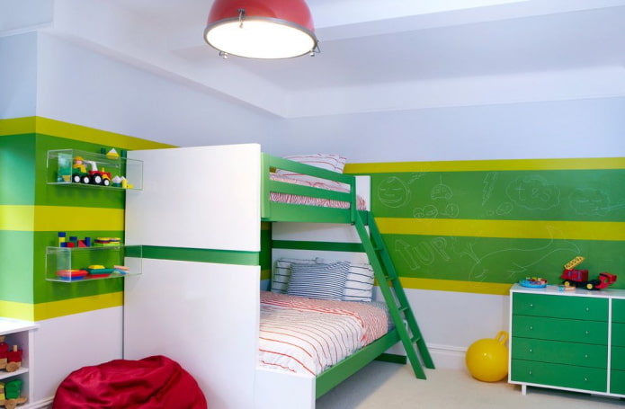 decoração de um quarto infantil para dois meninos