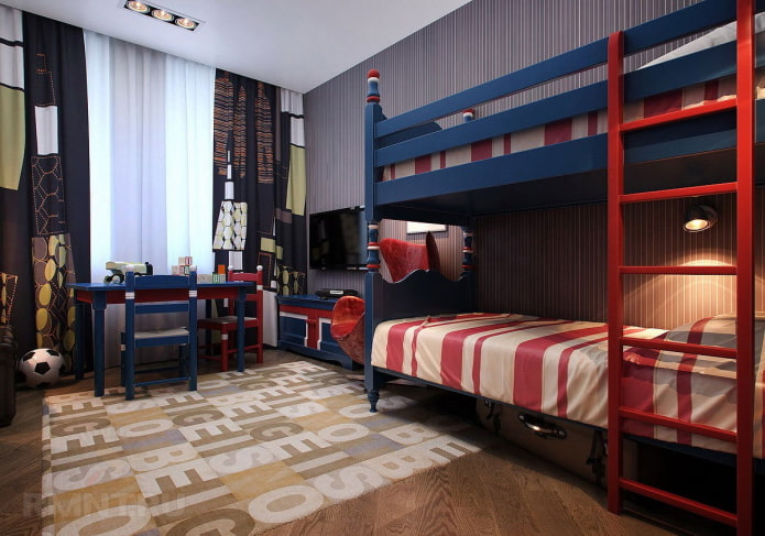design de um quarto infantil para dois meninos