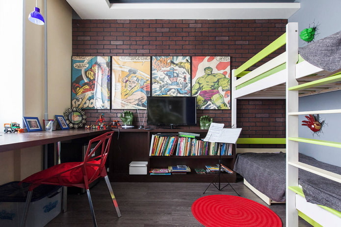 quarto infantil para dois meninos