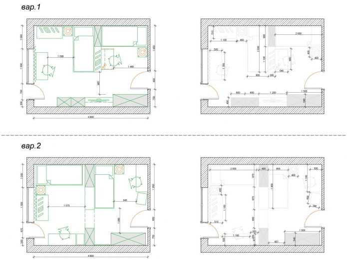 layout de quarto infantil para 2 crianças
