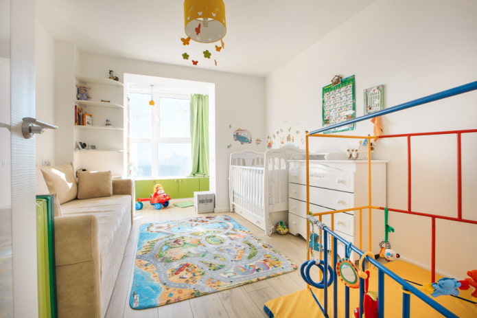 planejamento e zoneamento de um berçário para um bebê