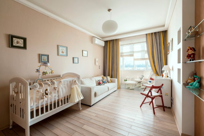 planejamento e zoneamento de um berçário para um bebê