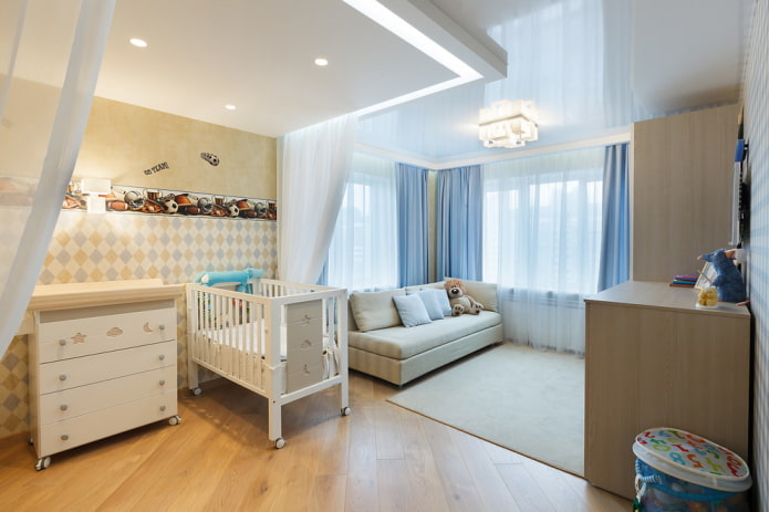 planejamento e zoneamento de um quarto de bebê