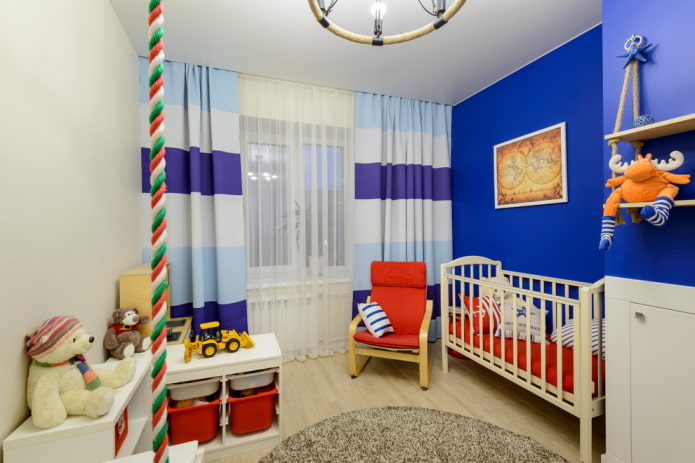 quarto de bebê em estilo náutico