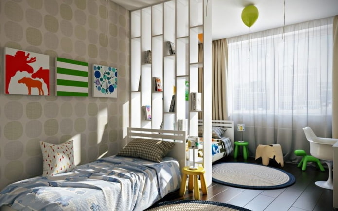 quarto para alunos de sexos mistos