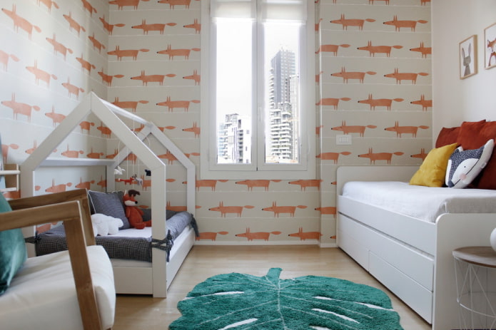 quarto para duas crianças de diferentes idades