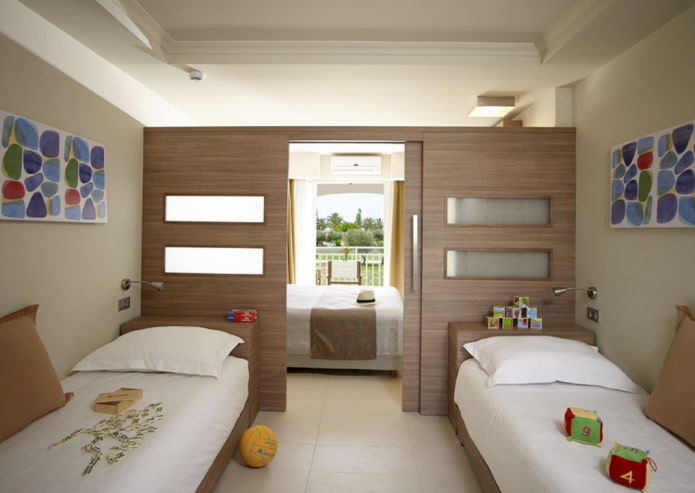 quarto para três crianças