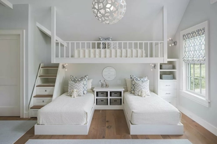 projeto de quarto para três meninas