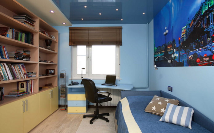 Projeto de um quarto em um Khrushchevka para um adolescente