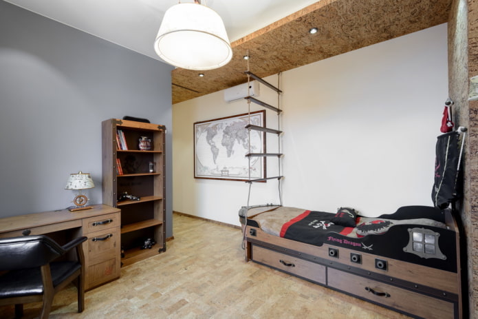 decoração de quarto infantil em estilo náutico