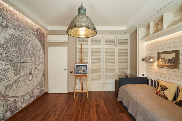 decoração de quarto infantil em estilo náutico