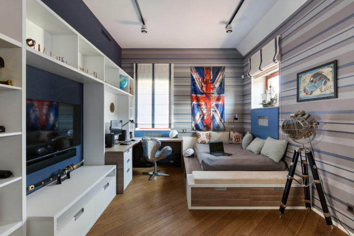 decorando um quarto infantil em estilo industrial