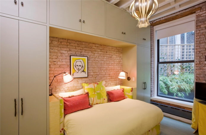 interior de quarto de adolescente em estilo loft