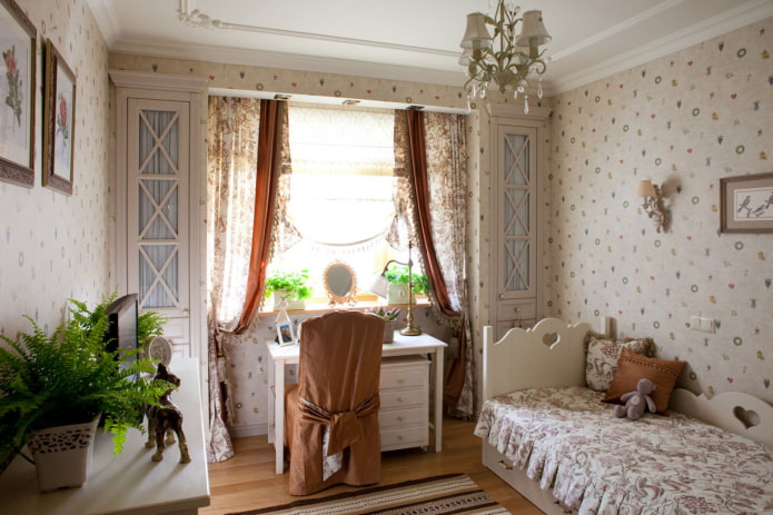 quarto infantil no estilo provençal