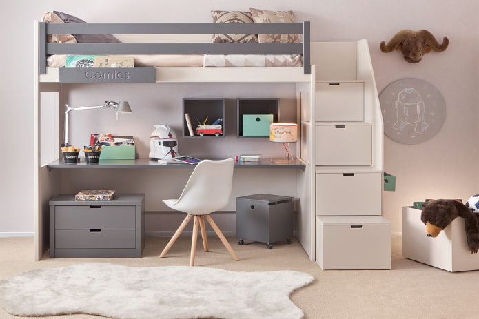 beliche em um quarto para uma criança