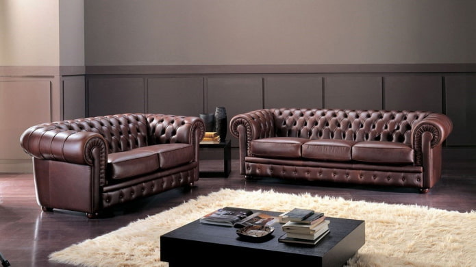 sofás chesterfield