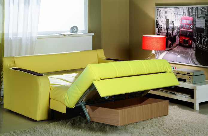 modelo dobrável acordeão no interior