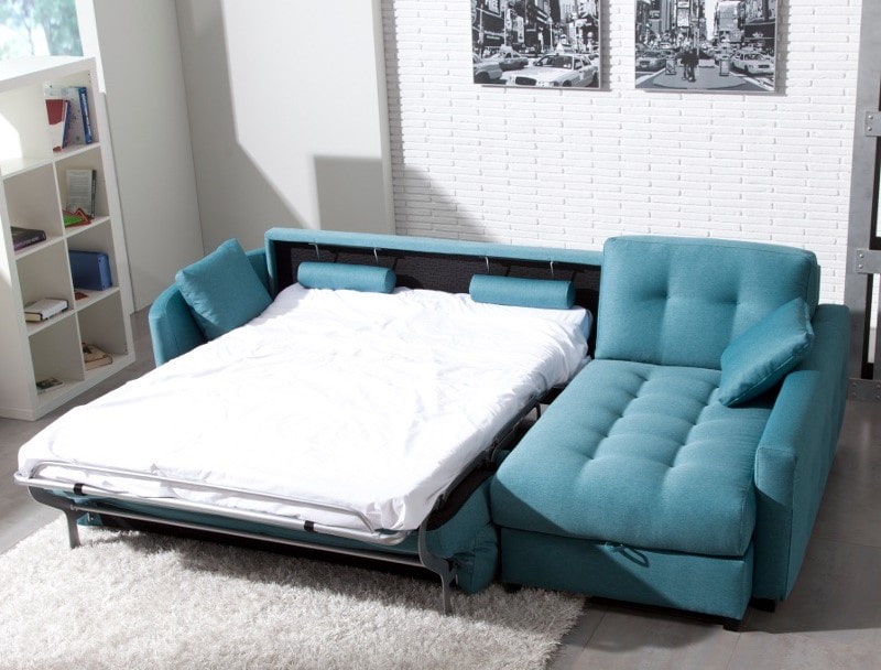 Sofá-cama: fotos, tipos de mecanismos, materiais de estofamento, design, cores, formas